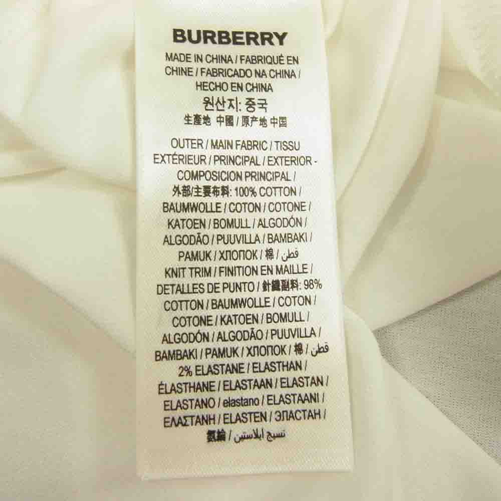 BURBERRY バーバリー LONDON ENGLAND ジャパンタグ 8034560 Logo Crest T-Shirt ロゴ クレスト クルーネック 半袖 Tシャツ ホワイト系 M【極上美品】【中古】