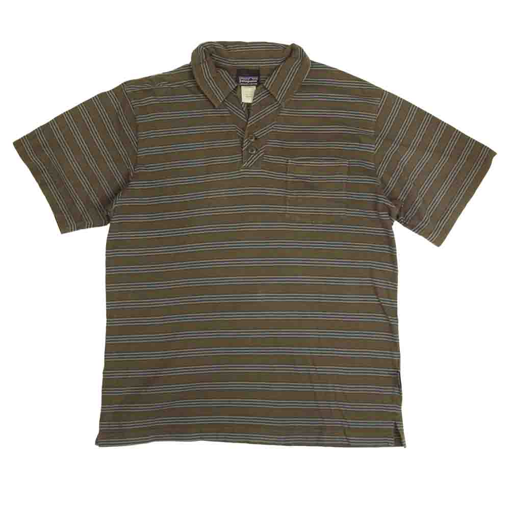 patagonia パタゴニア 09SS 52755 09年製 Short Sleeved Squeaky Clean Polo Shirt スクイーキー クリーン ポロ シャツ ブラウン系 S【中古】
