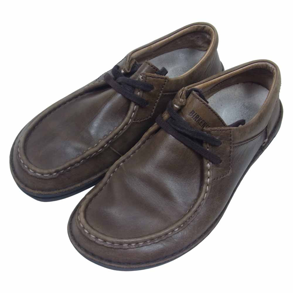 BIRKENSTOCK ビルケンシュトック PASADENA パサデナ レザー シューズ ダークブラウン系 43【中古】
