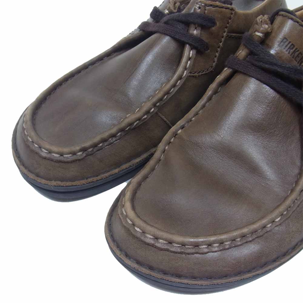 BIRKENSTOCK ビルケンシュトック PASADENA パサデナ レザー シューズ ダークブラウン系 43【中古】