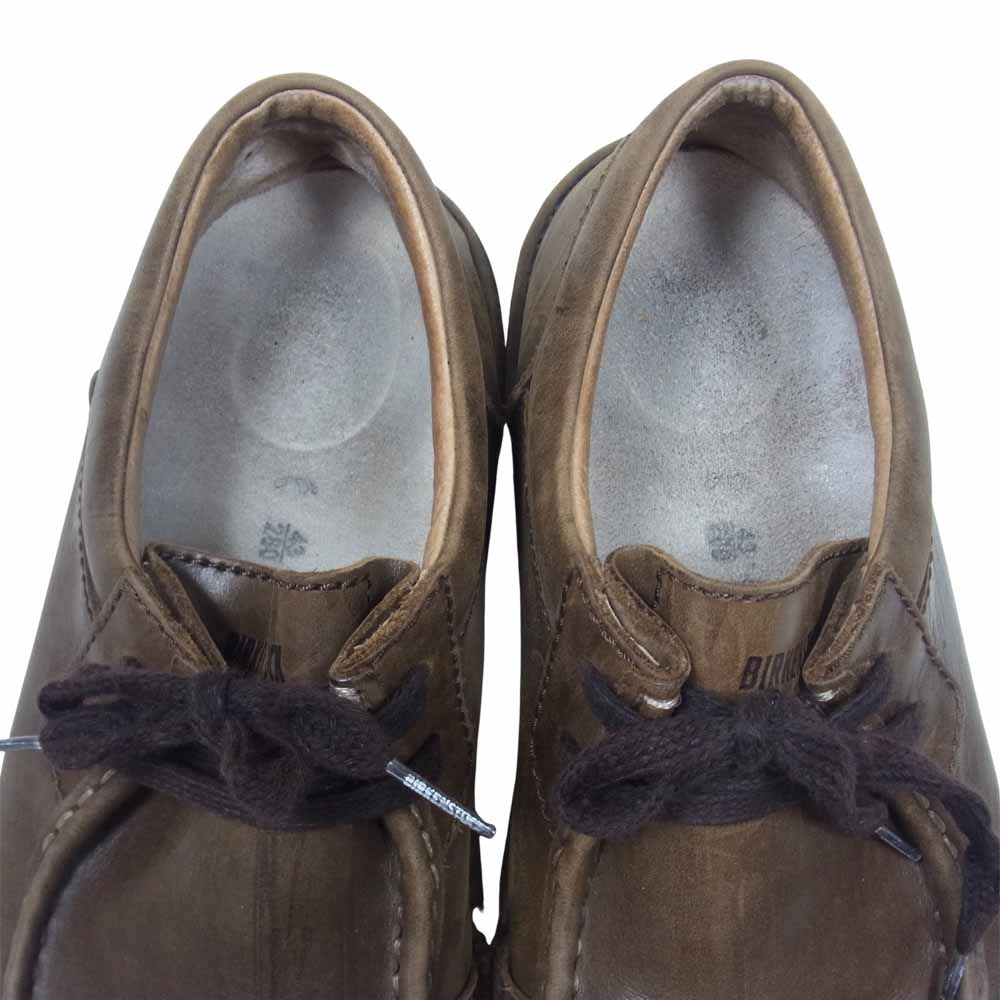 BIRKENSTOCK ビルケンシュトック PASADENA パサデナ レザー シューズ ダークブラウン系 43【中古】