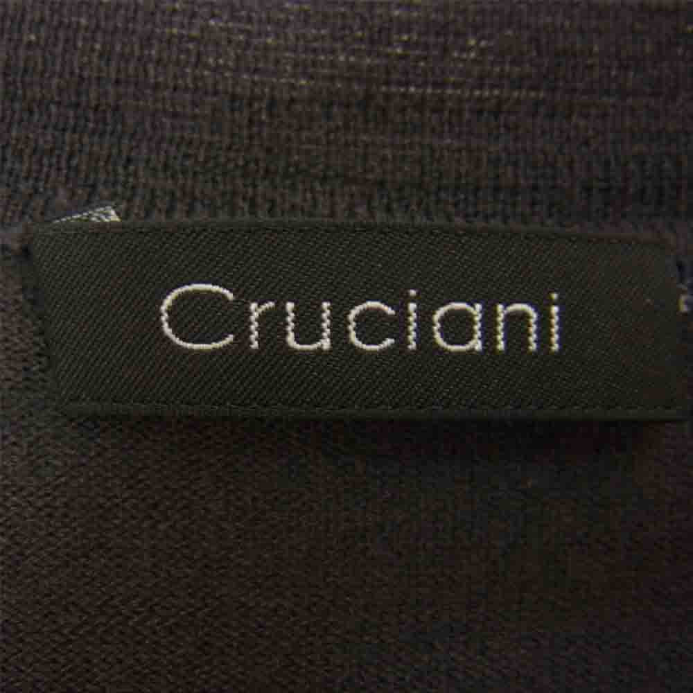 CRUCIANI クルチアーニ ウール ニット カーディガン ブラック系 46【中古】