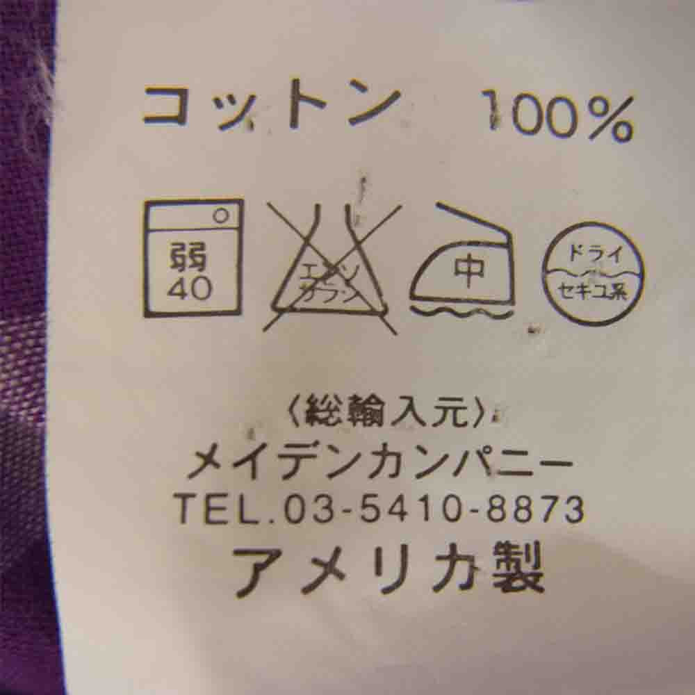 INDIVIDUALIZED SHIRTS インディビジュアライズドシャツ ボタンダウン チェック シャツ パープル系 15/33【中古】