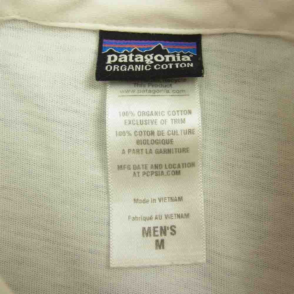 patagonia パタゴニア 13SS 52205 13年製 Trout Fitz Roy Polo Shirts トラウト フィッツ ロイ ロゴ ポロシャツ ホワイト系 M【中古】