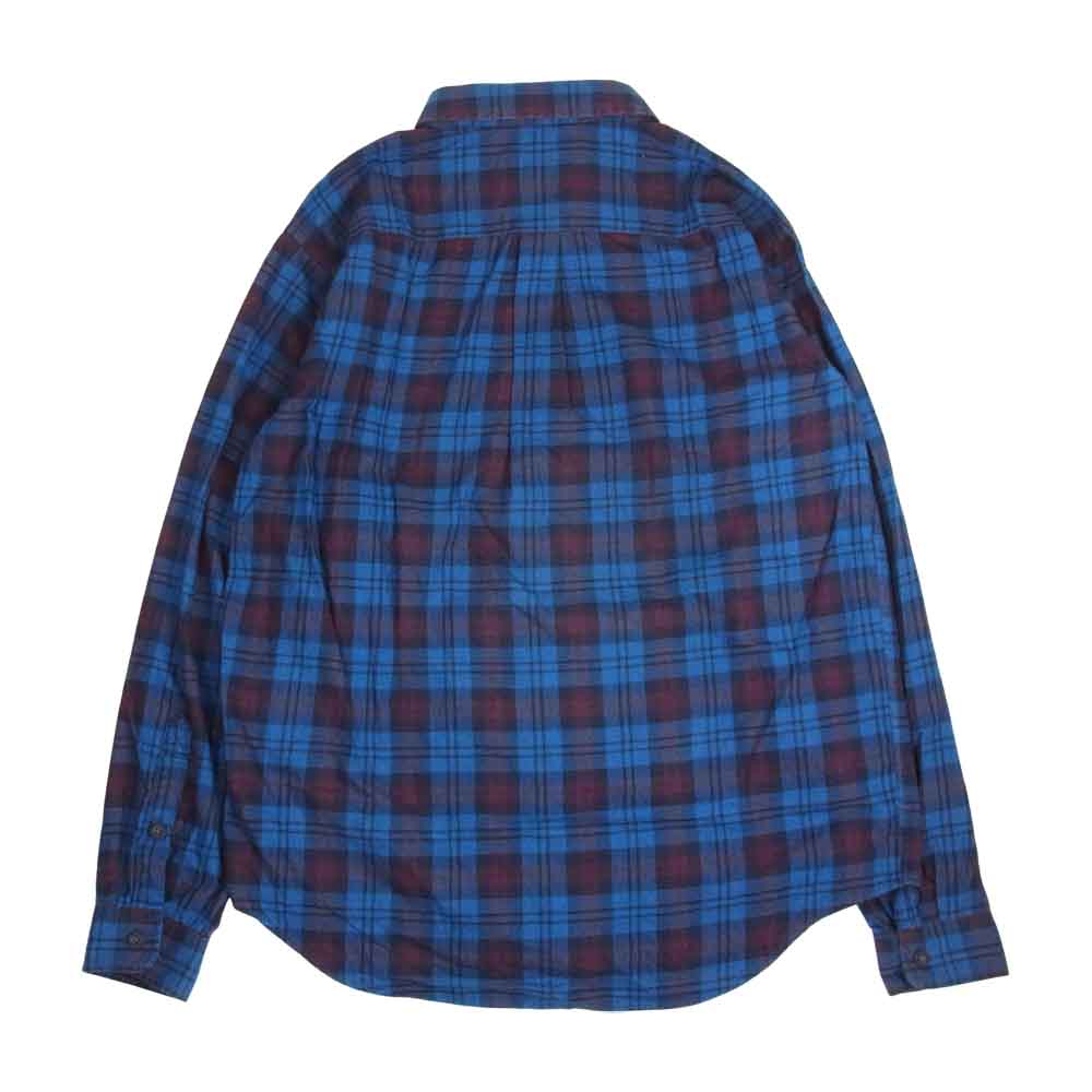 patagonia パタゴニア 14AW 53837 14年製 L/S Pima Cotton Shirts ロングスリーブ ピマ コットン シャツ ブルー系 M【中古】