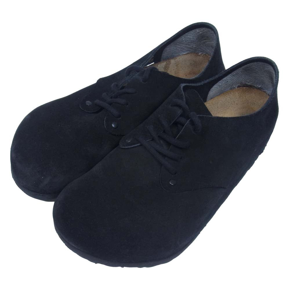 BIRKENSTOCK ビルケンシュトック Maine Suede Leather メイン レザー シューズ ブラック系 41【中古】