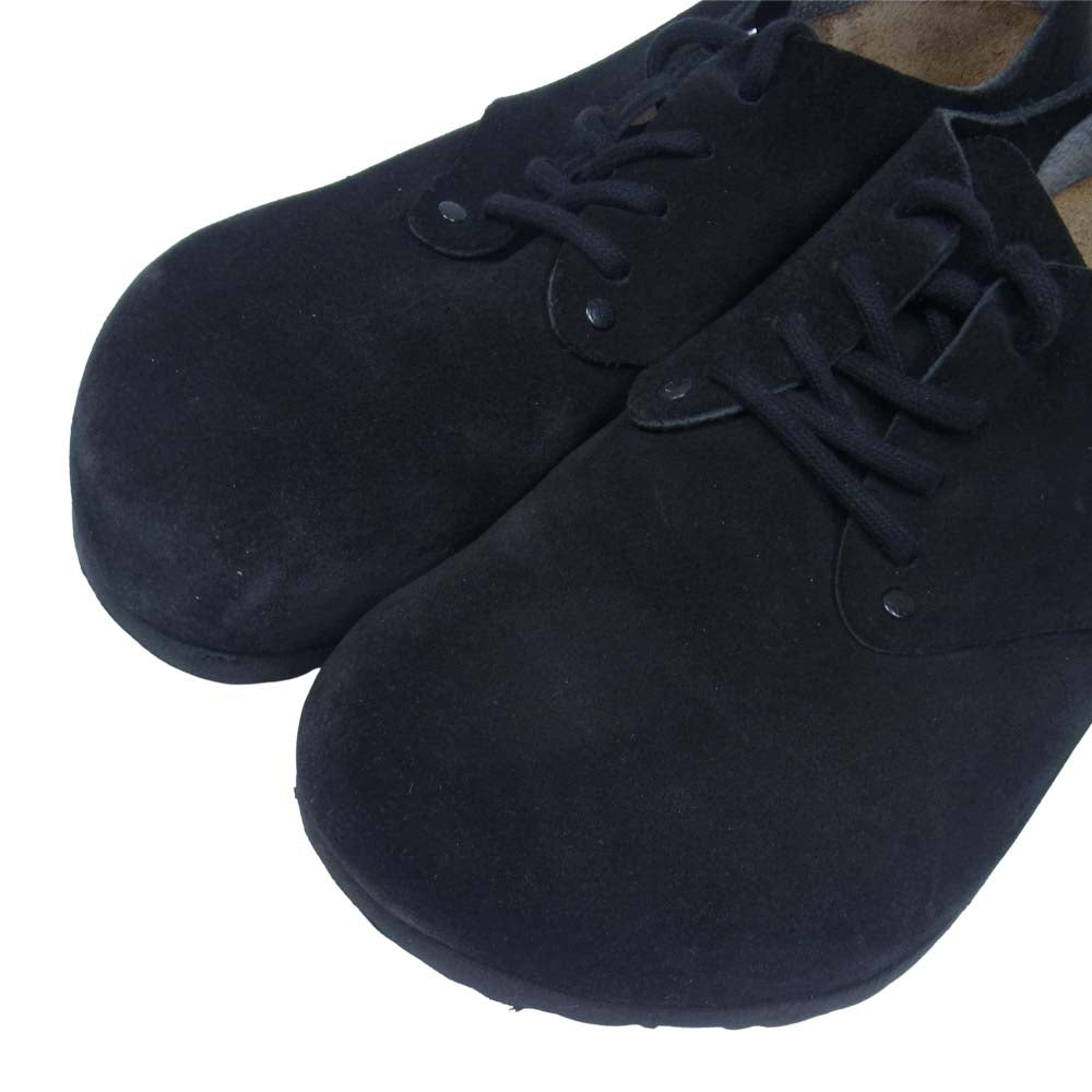 BIRKENSTOCK ビルケンシュトック Maine Suede Leather メイン レザー シューズ ブラック系 41【中古】