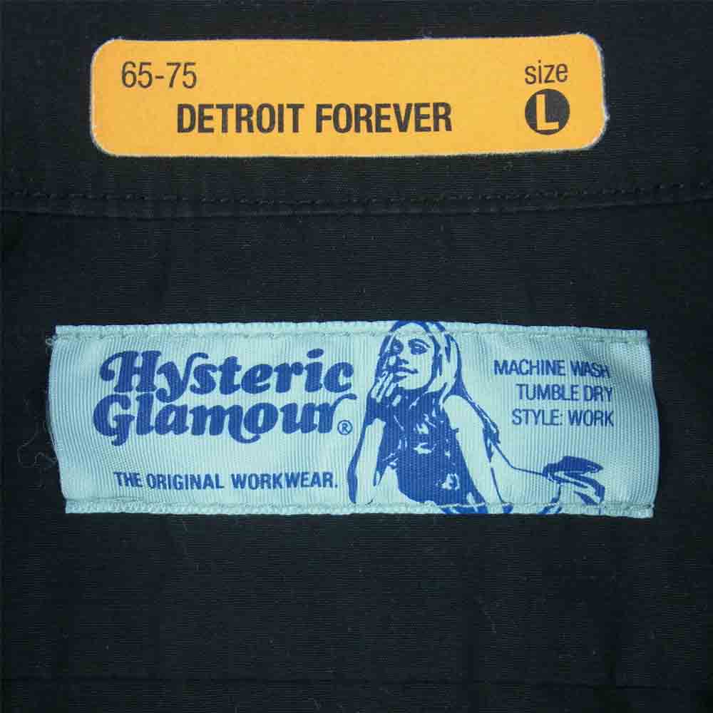 HYSTERIC GLAMOUR ヒステリックグラマー 02172AH08 HYS VILLAGE エンジニア 半袖 シャツ ブラック系 L【中古】