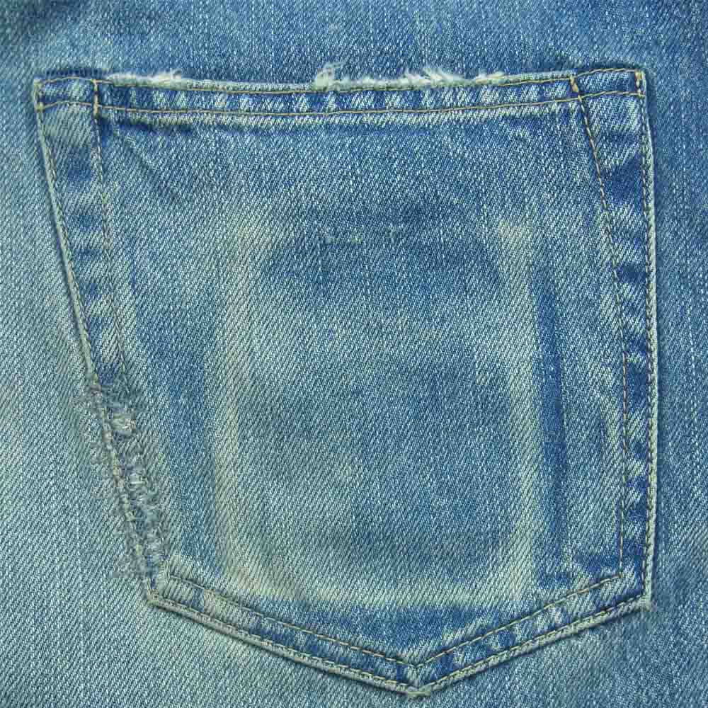 HYSTERIC GLAMOUR ヒステリックグラマー 0204AP06 CPR加工 スタッズ ボタンフライ デニム パンツ インディゴブルー系 32【中古】