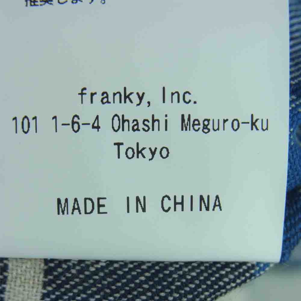 HYSTERIC GLAMOUR ヒステリックグラマー WDS-HYS-3-04 WINDANDSEA ウィンダンシー CHECK SHIRT チェック 長袖 シャツ ブルー系 XL【極上美品】【中古】