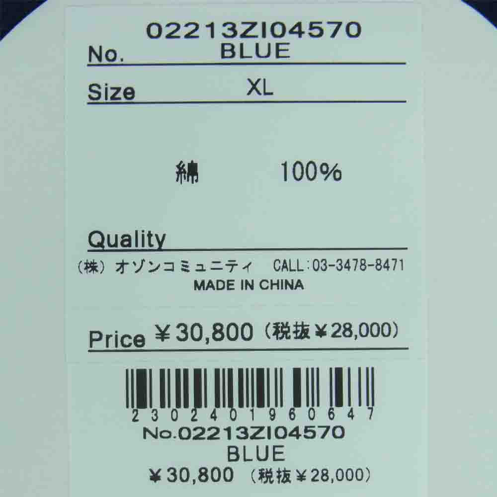 HYSTERIC GLAMOUR ヒステリックグラマー WDS-HYS-3-04 WINDANDSEA ウィンダンシー CHECK SHIRT チェック 長袖 シャツ ブルー系 XL【極上美品】【中古】