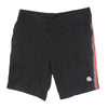 MONCLER モンクレール PANTALONE CORTO トリコロールサイドライン スウェット ショーツ ハーフパンツ ブラック系 M【中古】