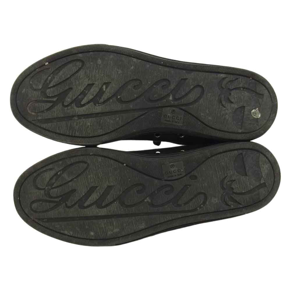 GUCCI グッチ GGキャンバス ハイカット スニーカー ブラック系 6【中古】