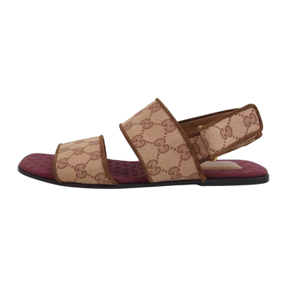GUCCI グッチ GGキャンバス ストラップ サンダル マルチカラー系 7【中古】
