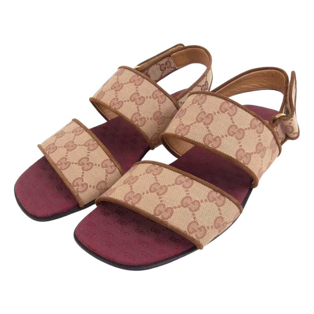 GUCCI グッチ GGキャンバス ストラップ サンダル マルチカラー系 7【中古】