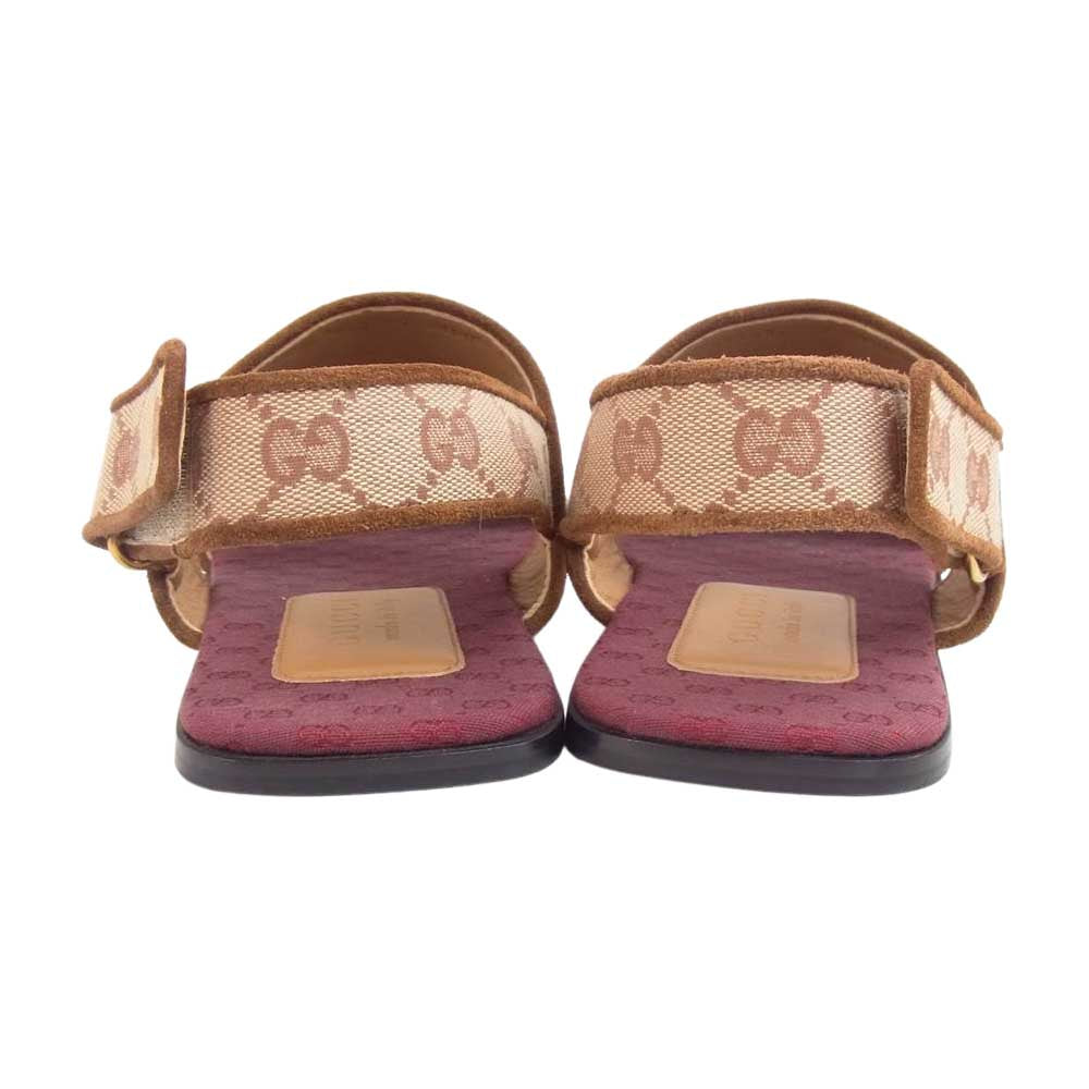GUCCI グッチ GGキャンバス ストラップ サンダル マルチカラー系 7【中古】