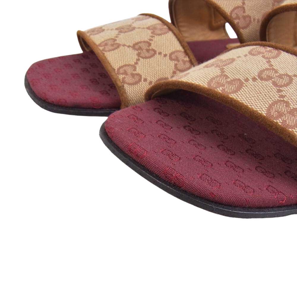 GUCCI グッチ GGキャンバス ストラップ サンダル マルチカラー系 7【中古】