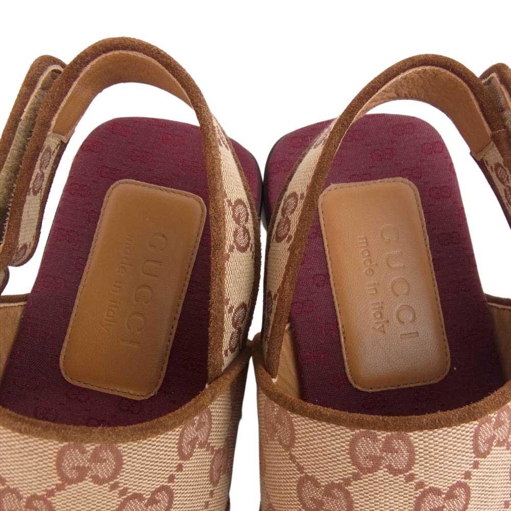 GUCCI グッチ GGキャンバス ストラップ サンダル マルチカラー系 7【中古】