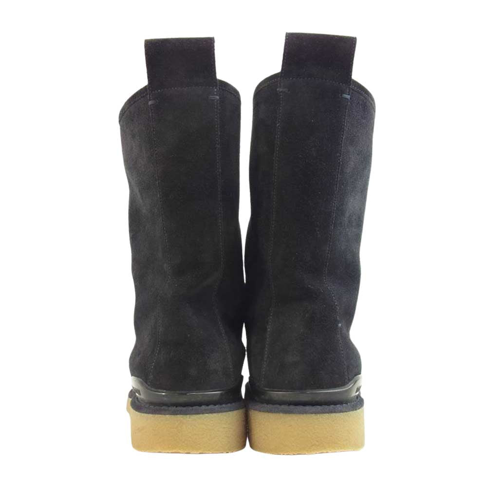 LOUIS VUITTON ルイ・ヴィトン レザー スエード ペコス ミドル ブーツ ブラック系 6【中古】