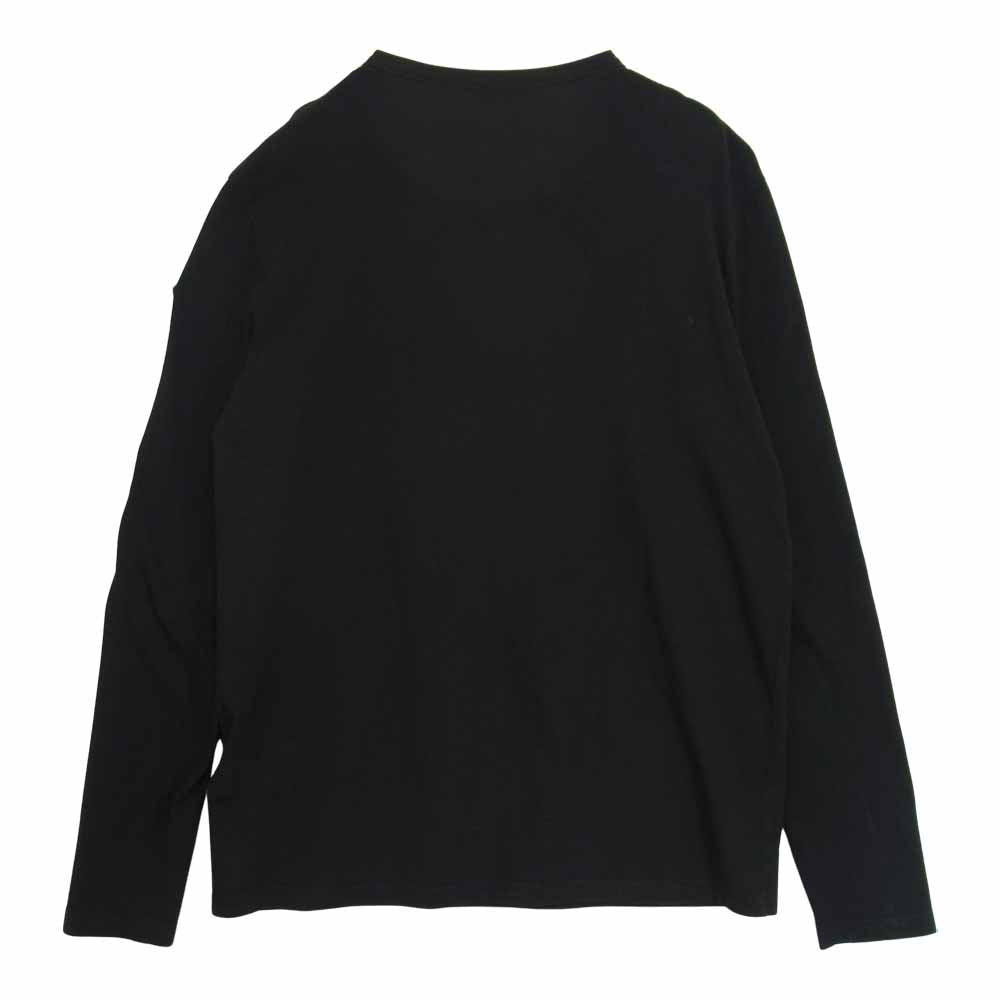 MONCLER モンクレール MAGLIA T-SHIRT M/LUNGA ロゴ 長袖 Tシャツ ブラック系 L【中古】