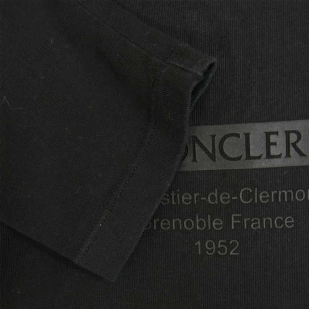 MONCLER モンクレール MAGLIA T-SHIRT M/LUNGA ロゴ 長袖 Tシャツ ブラック系 L【中古】