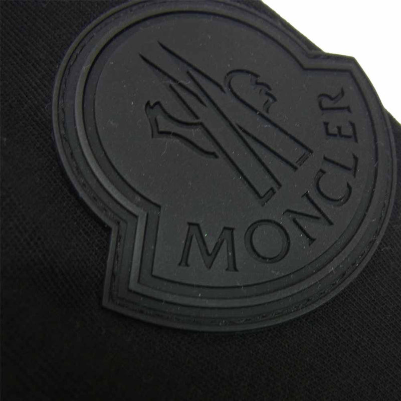 MONCLER モンクレール MAGLIA T-SHIRT M/LUNGA ロゴ 長袖 Tシャツ ブラック系 L【中古】