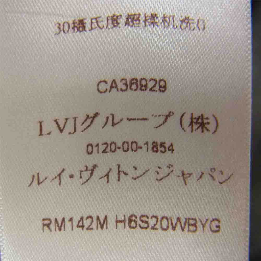 LOUIS VUITTON ルイ・ヴィトン 国内正規品 モノグラム切替 長袖 シャツ グレー系 S【中古】