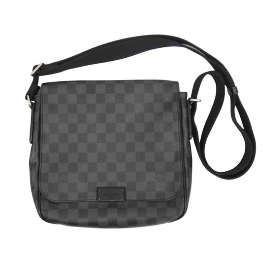 LOUIS VUITTON ルイ・ヴィトン N41260 ダミエグラフィット ディストリクトPM ブラック系【中古】