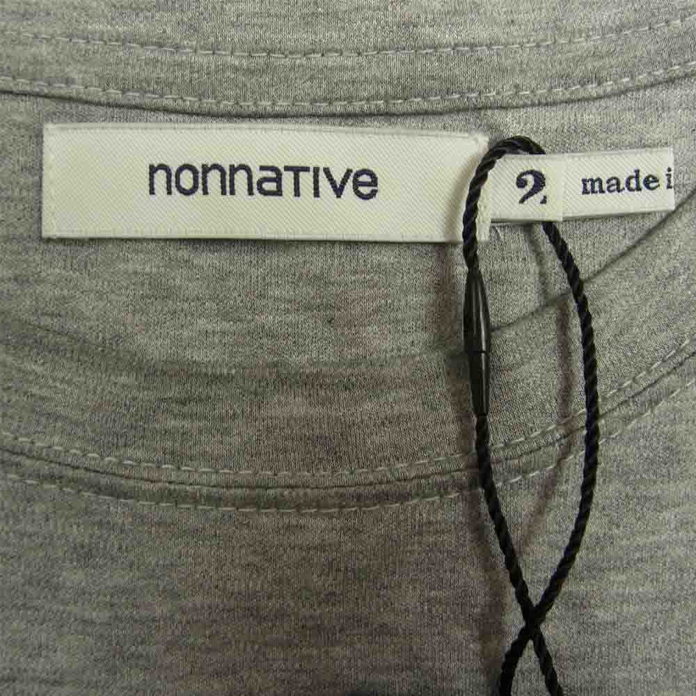 nonnative ノンネイティブ 20SS NN-C3723 DWELLER L/S TEE C/V JERSEY 長袖 カットソー グレー系 2【新古品】【未使用】【中古】