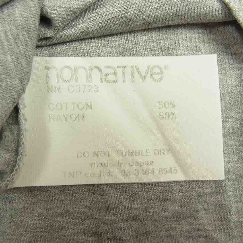 nonnative ノンネイティブ 20SS NN-C3723 DWELLER L/S TEE C/V JERSEY 長袖 カットソー グレー系 2【新古品】【未使用】【中古】
