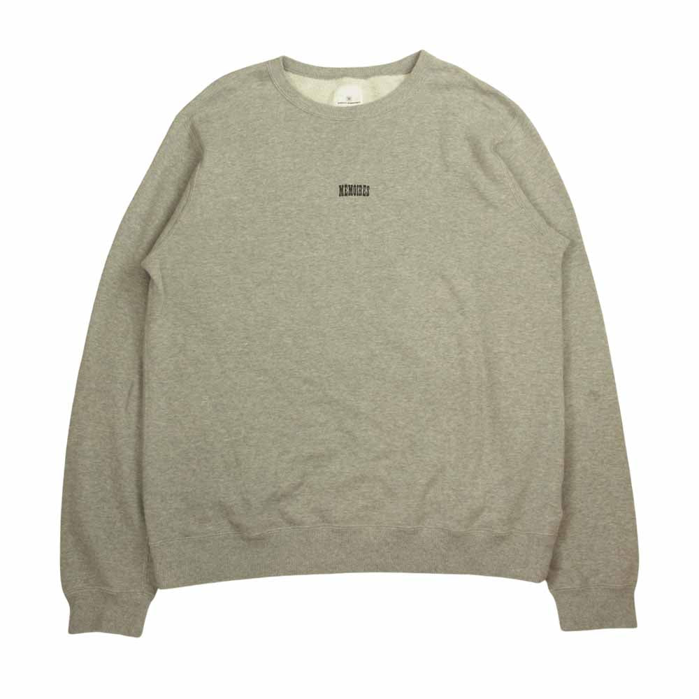 uniform experiment ユニフォームエクスペリメント 21SS UE-210092 ASGER JORN MEMOIRES CREWNECK SWEAT クルーネック スウェット グレー系 2【美品】【中古】