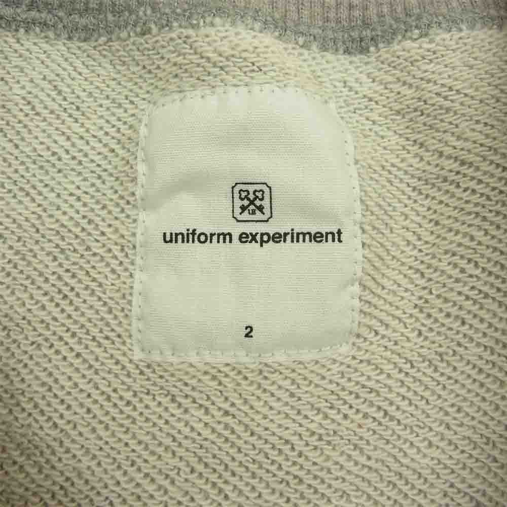 uniform experiment ユニフォームエクスペリメント 21SS UE-210092 ASGER JORN MEMOIRES CREWNECK SWEAT クルーネック スウェット グレー系 2【美品】【中古】