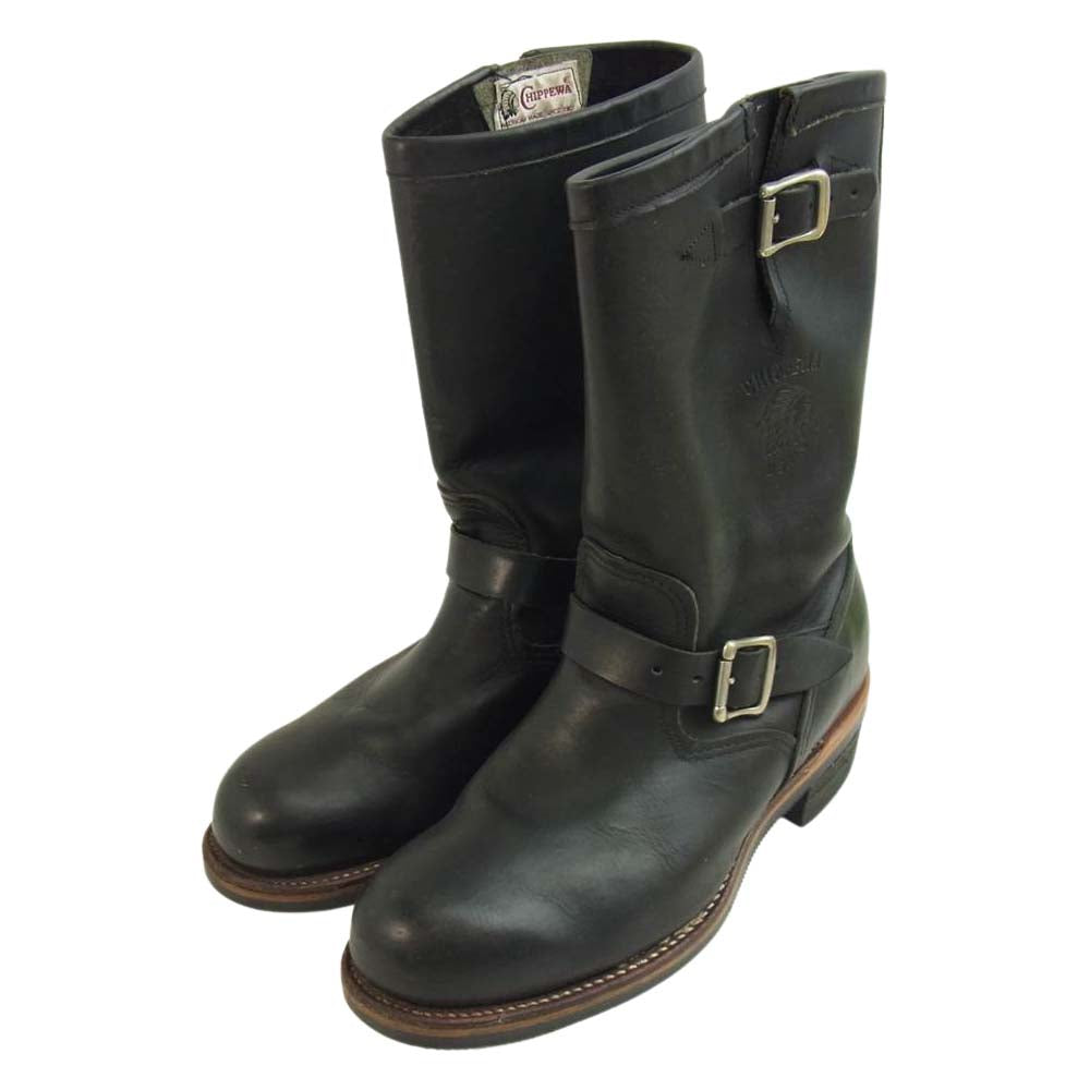 Chippewa チペワ 27899 ENGINEER BOOTS エンジニアブーツ ブラック系 8.5E【中古】