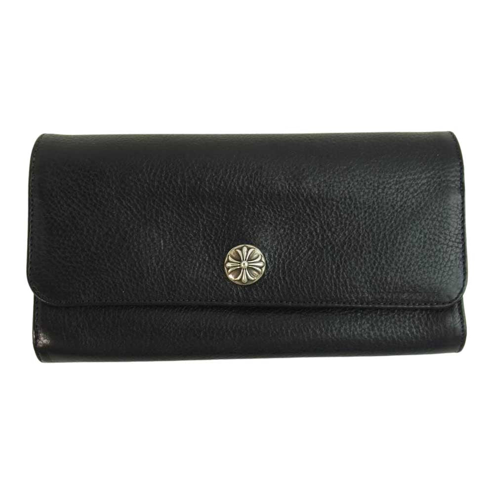 CHROME HEARTS クロムハーツ（原本有） JUDY ジュディ レザー 長財布 ブラック系【中古】
