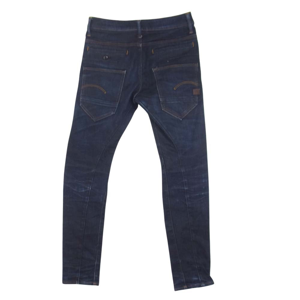 G-STAR ジースター D-STAQ 3D SLIM JEANS スリムフィット デニム ジーンズ インディゴブルー系 26【中古】