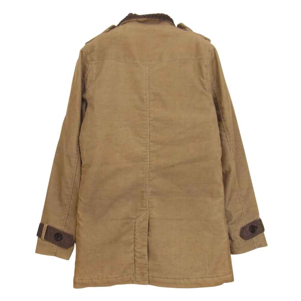 NO ID. ノーアイディ 811035-605 コーデュロイ ボア ランチコート ブラウン系 1【中古】
