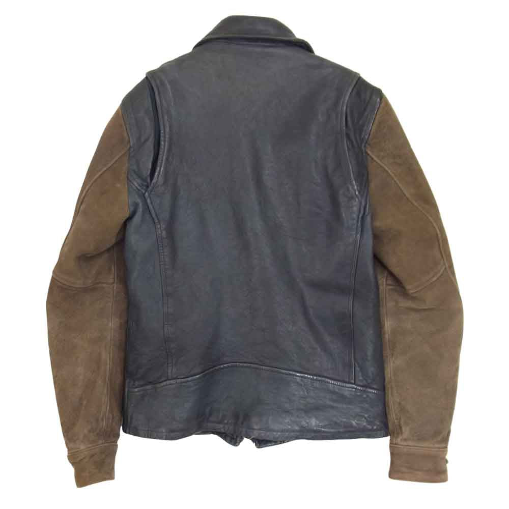 glamb グラム GB0419JKT02 ダーデンレザー　袖切替 ジャケット ブラック系 O【中古】