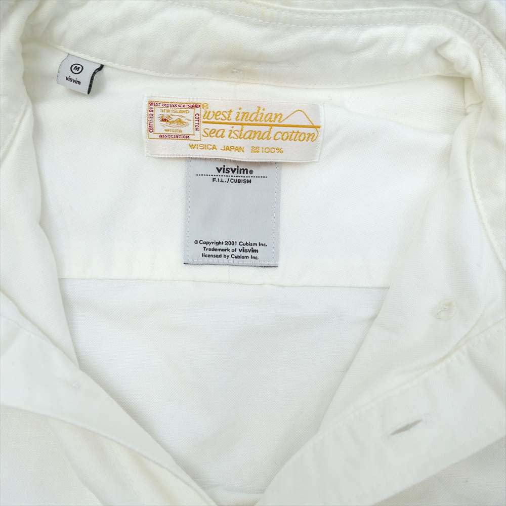 VISVIM ビズビム west indian seaisland オックスフォード B.D シャツ ホワイト系 M【中古】