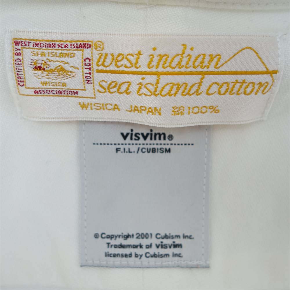 VISVIM ビズビム west indian seaisland オックスフォード B.D シャツ ホワイト系 M【中古】