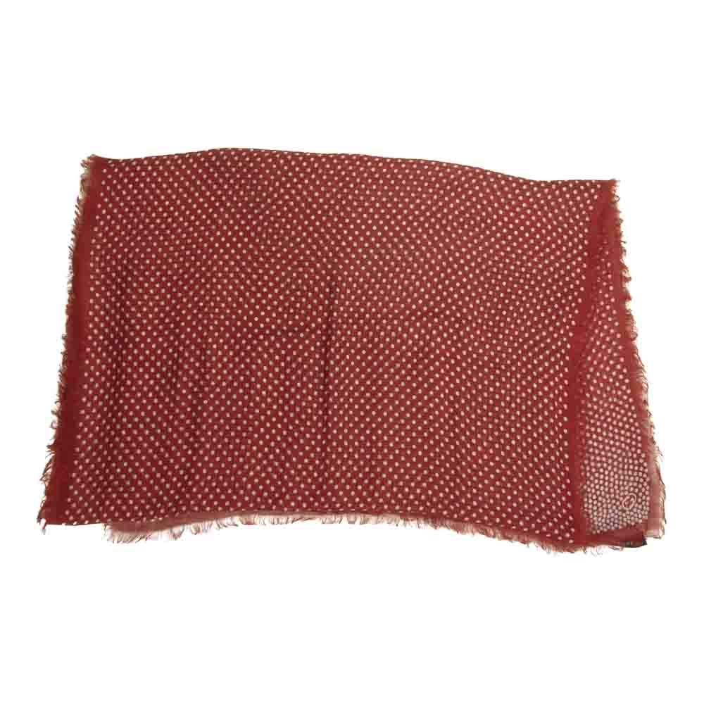 GUCCI グッチ GG ドット柄 ストール エンジ系【中古】