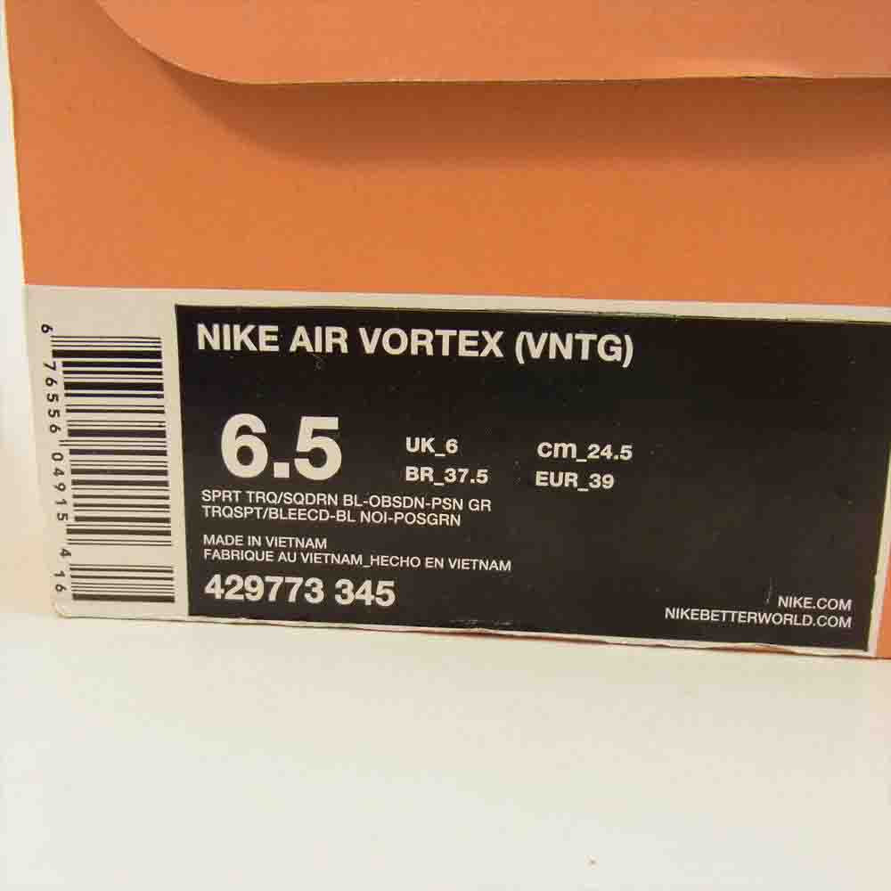 NIKE ナイキ 429773-345 AIR VORTEX VNTG エア ボルテックス ブルー系 24.5cm【中古】