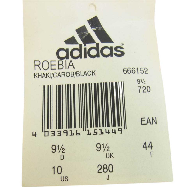 adidas アディダス 666152 SKATEBOARDING ROBIA スケートボーディング ロエビア スエード スニーカー カーキ系 28cm【中古】