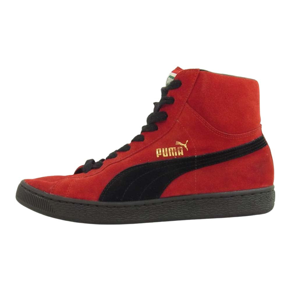 PUMA プーマ スエード ハイカット スニーカー レッド レッド系 28.5cm【中古】
