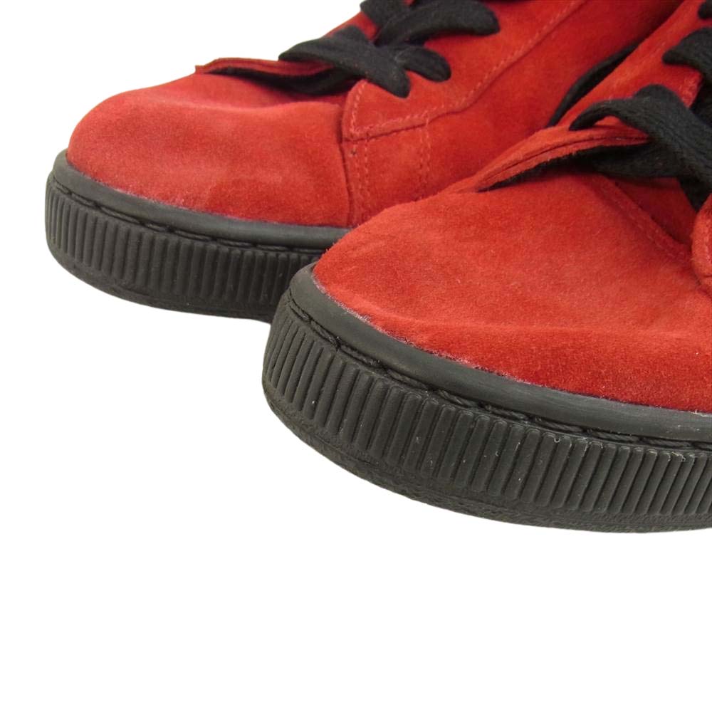 PUMA プーマ スエード ハイカット スニーカー レッド レッド系 28.5cm【中古】