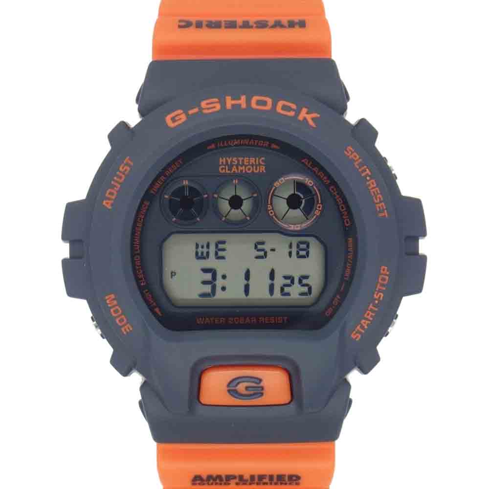 G-SHOCK ジーショック DW-6900FS × HYSTERIC GLAMOUR ヒステリックグラマー 腕時計 ウォッチ ネイビー系  オレンジ系【新古品】【未使用】【中古】
