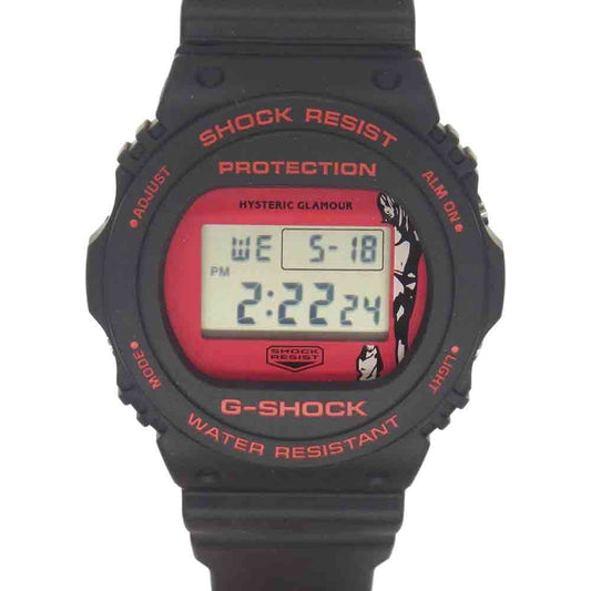 G-SHOCK ジーショック × HYSTERIC  GLAMOUR ヒステリックグラマー DW-5750E 腕時計 ウォッチ ブラック系【新古品】【未使用】【中古】