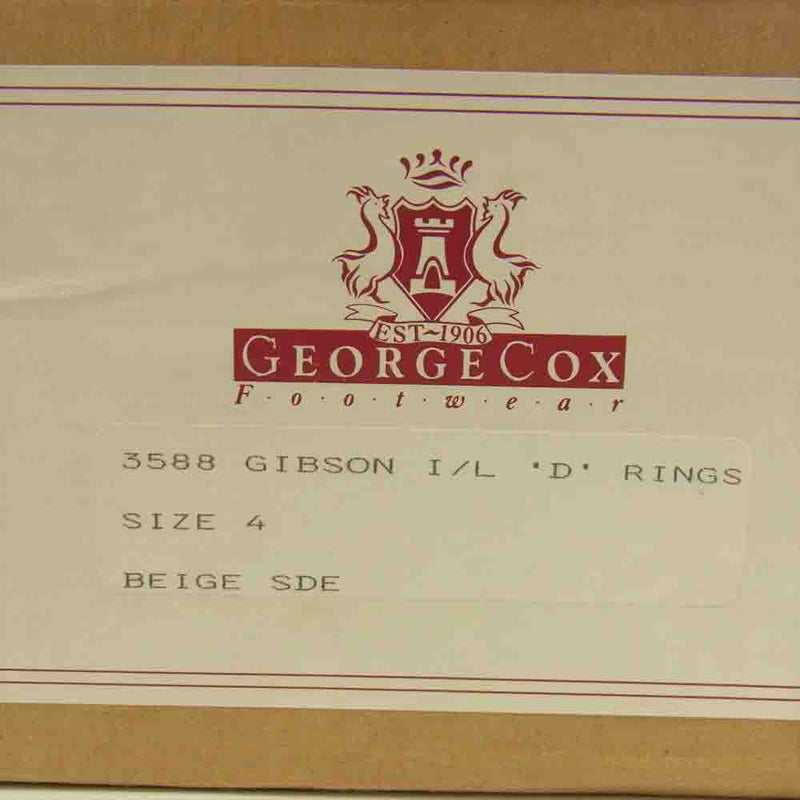 GEORGE COX ジョージコックス 3588 GIBSON ギブソン ラバーソール ライトブラウン系 4【中古】