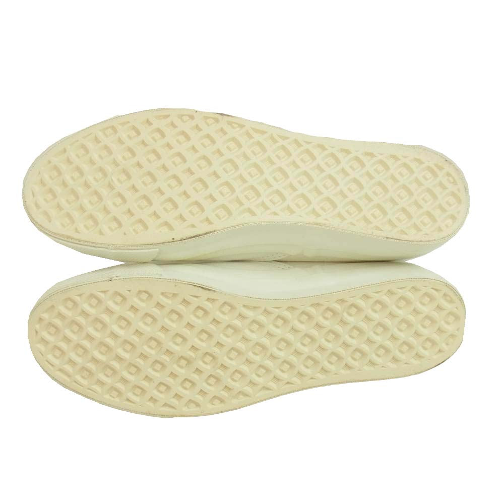 MAISON KITSUNE メゾンキツネ KWA-4350-B ローカット キャンバス スニーカー ホワイト系 24cm【中古】