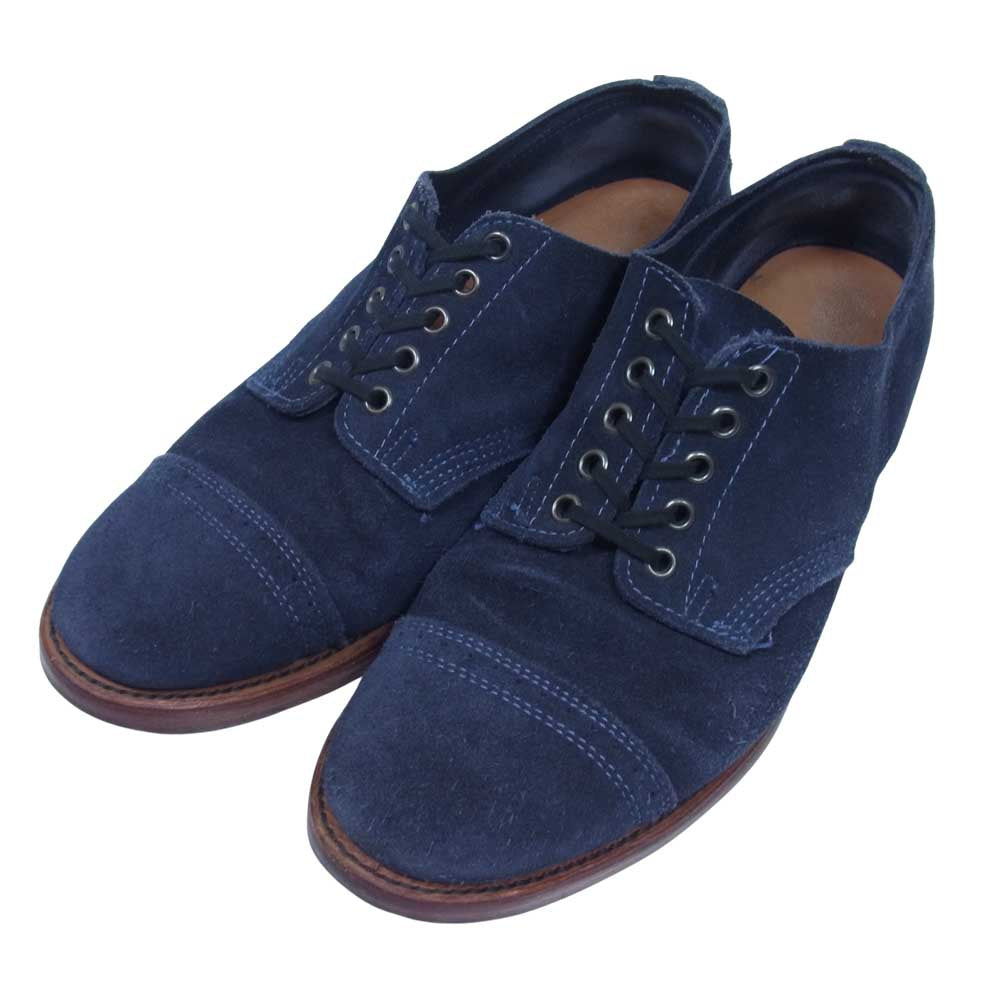 ユケテン キャップ トゥ スエード シューズ ネイビー系 9.5【中古】
