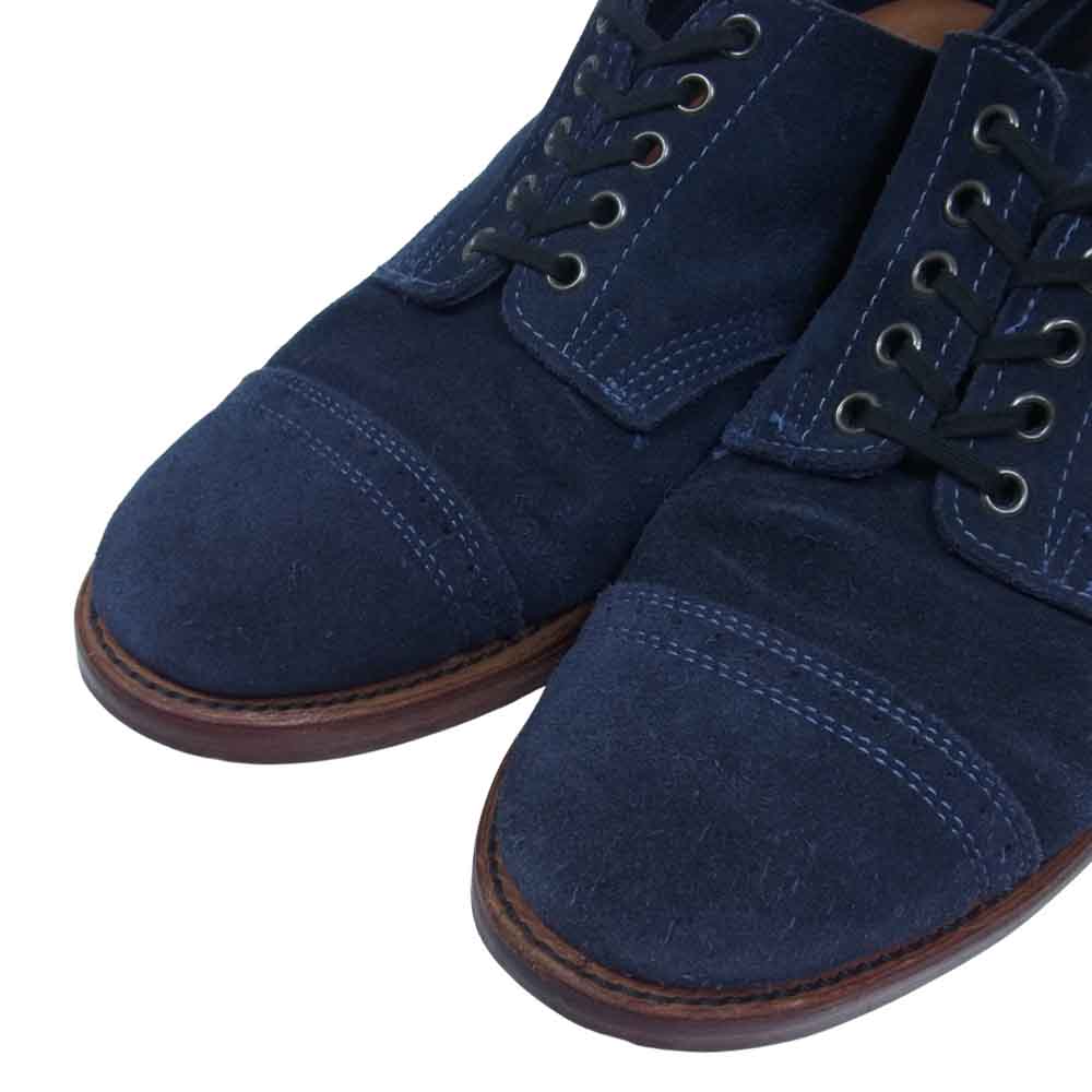 ユケテン キャップ トゥ スエード シューズ ネイビー系 9.5【中古】